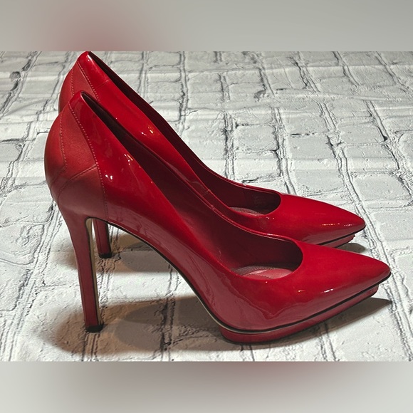 Brian Atwood Shoes - Brian Atwood Red Patent Leather Stiletto Pumps Size 9